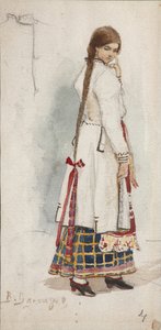 Figurino da ópera Rusalka de A. Dargomyzhsky