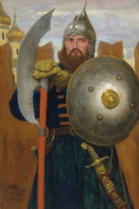 Em guarda de Viktor Mikhaylovich Vasnetsov