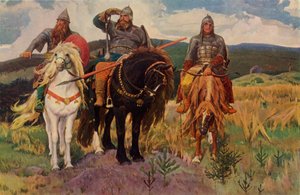 Os guerreiros, 1898, 1965. de Viktor Mikhaylovich Vasnetsov