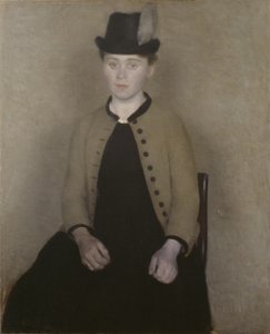 Ida Ilsted, mais tarde a esposa do artista de Vilhelm Hammershøi