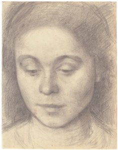 Retrato de Ida, a esposa do artista de Vilhelm Hammershøi
