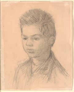 Retrato de Svend Hammershøi, irmão do artista de Vilhelm Hammershøi