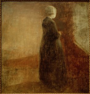 Mulher velha de Vilhelm Hammershoi