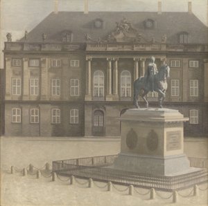 Praça Amalienborg, Copenhague de Vilhelm Hammershøi