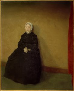 Uma velha de Vilhelm Hammershoi