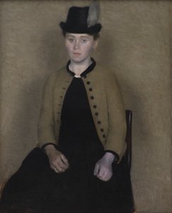 Ida Ilsted, mais tarde a esposa do artista de Vilhelm Hammershøi