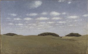 Paisagem, de Lejre de Vilhelm Hammershøi