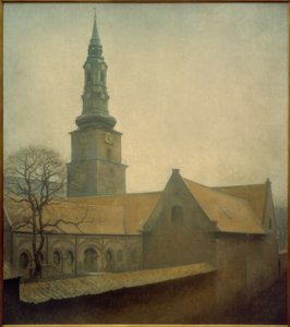 Igreja de Petri de Vilhelm Hammershoi