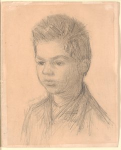 Retrato de Svend Hammershøi, irmão do artista de Vilhelm Hammershøi