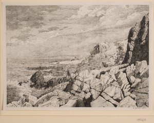 Costa rochosa de Bornholm de Vilhelm Kyhn