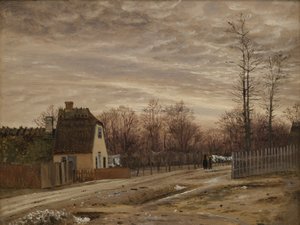 Noite depois de um degelo. Taabæk, norte de Copenhague de Vilhelm Kyhn