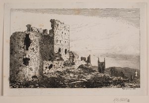 Hammershus sobre Bornholm de Vilhelm Kyhn