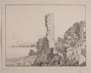 Costa rochosa em Bornholm de Vilhelm Kyhn