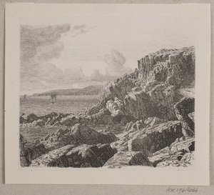 Seção costeira de Bornholm de Vilhelm Kyhn