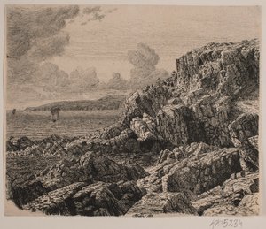 Seção costeira de Bornholm de Vilhelm Kyhn