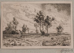 Paisagem em clima de tempestade de Vilhelm Kyhn