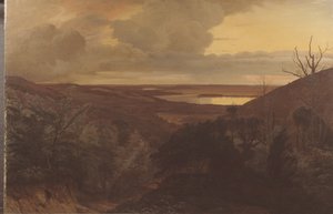 Tarde da noite perto de Himmelbjerget, Jutlândia de Vilhelm Kyhn