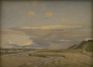 A praia em Kandestederne, West Jutland