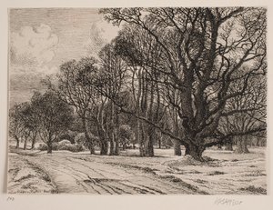 inverno na floresta de Vilhelm Kyhn