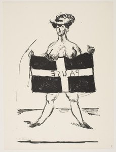 Folha de "Klingens Kunstnermappe No. 2" de Vilhelm Lundstrøm