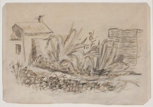 Paisagem com casa t.v. Sul da França de Vilhelm Lundstrøm