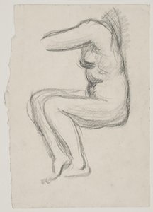 Modelo feminino sentado de Vilhelm Lundstrøm