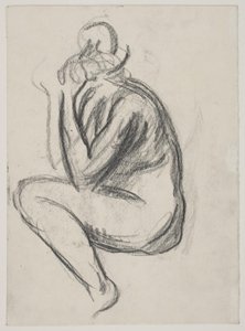 Modelo feminino sentado de Vilhelm Lundstrøm