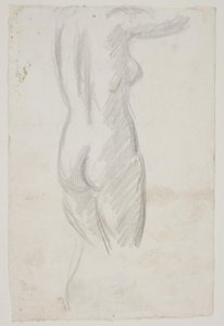 Modelo feminino em pé de Vilhelm Lundstrøm