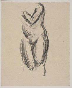 Modelo feminino em pé de Vilhelm Lundstrøm