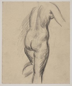 Modelo feminino em pé de Vilhelm Lundstrøm