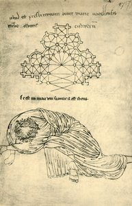 Plano da igreja e apóstolo adormecido, 1220-1240, 1943.