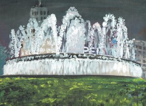 Barcelona night, 1994, (acrílico sobre tela) de Vincent Alexander Booth