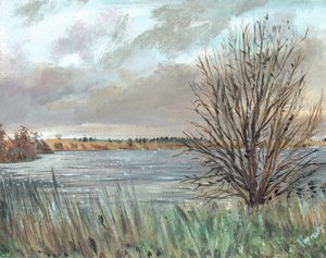 Fannyside Loch, 2009, (acrílico sobre tela) de Vincent Alexander Booth