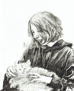 Menina e gato, 2022 de Vincent Alexander Booth