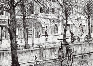 Harlingen Holland, 2005, (tinta no papel) de Vincent Alexander Booth