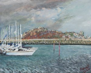 Howth, Irlanda, 2001, (Acylic on canvas board) de Vincent Alexander Booth