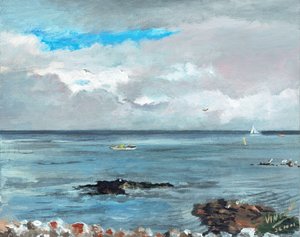 Howth Ireland, 2001, (acrílico sobre tela) de Vincent Alexander Booth