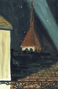 Laignes France vista do telhado à noite, 2006 de Vincent Alexander Booth