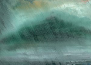 Chuva de montanhas, 2017, (óleo sobre tela) de Vincent Alexander Booth