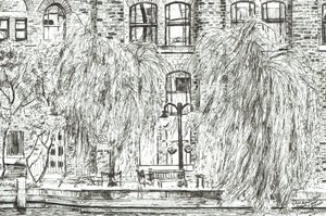 Jarro e Piano Manchester, 2005, (tinta no papel) de Vincent Alexander Booth