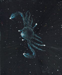 Star sign Cancer, 2016, (óleo sobre tela) de Vincent Alexander Booth