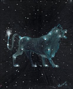 Star sign Leo, 2016, (óleo sobre tela) de Vincent Alexander Booth