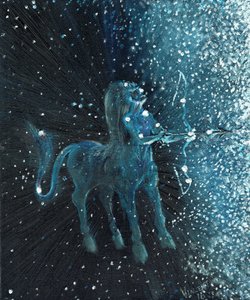 Sagitário Star sign, 2016, (óleo sobre tela) de Vincent Alexander Booth