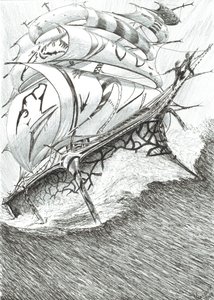 Storm Creators Arafura Sea, 2017, (Tinta no Papel) de Vincent Alexander Booth