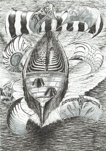 Storm Creators Philippine Sea, 2017, (Tinta no papel) de Vincent Alexander Booth