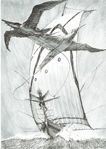 Storm Creators Wandel Sea, 2017, (Tinta no papel) de Vincent Alexander Booth