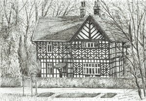 The Gatehouse at Bramhall Park, 2007, (tinta no papel) de Vincent Alexander Booth