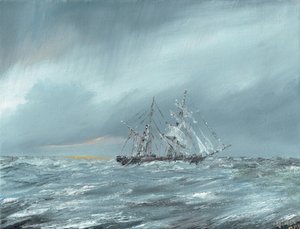 A Mary Celeste à deriva 5 de dezembro de 1872, 2016, de Vincent Alexander Booth