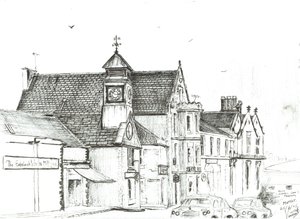 O Star Hotel, Moffat. 2005, (tinta no papel) de Vincent Alexander Booth
