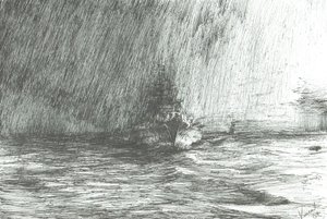 Tirpitz em águas árticas 1943, 2009 de Vincent Alexander Booth